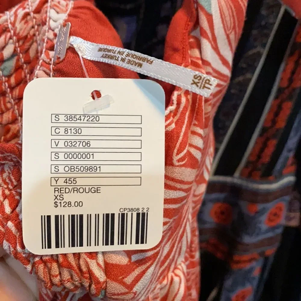 Free People Libby convertible dress coral red size XS - Picture 3 of 8